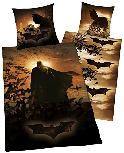 Herding Batman Bettwäsche, Polyester, schwarz, 135 x 200 cm Herding Batman Bettwäsche, Polyester, schwarz, 135 x 200 cm