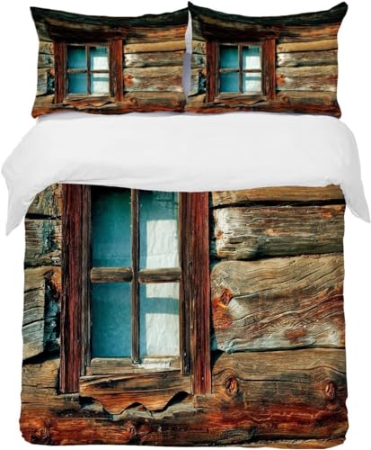 Bettwäsche 155x220 Oldtimer-Holz Kuschelig Weiche Mikrofaser Bettwäsche-Sets Landhausstil Bettbezug 155x220 3D Effekt Bettbezüge mit Reißverschluss und 2 Kissenbezüge 80x80 cm C-767 Bettwäsche 155x220 Oldtimer-Holz Kuschelig Weiche Mikrofaser Bettwäsche-Sets Landhausstil Bettbezug 155x220 3D Effekt Bettbezüge mit Reißverschluss und 2 Kissenbezüge 80x80 cm C-767