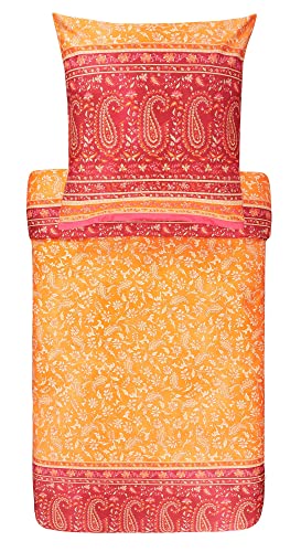 Bassetti Como Bettwäsche, Satin, Orange, 240x220