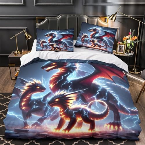 VOXYTMLWG Elegant Cranes Mikrofaser Weich 3D Gedruckt Bettwäsche 3 Teilig Botanical Garden Bettbezug mit Reißverschluss for Erwachsene,Frauen,Mädche n,Kinder Single?140x200cm?