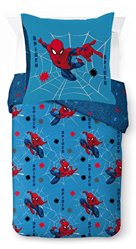 Marvel Spidey Faces 100% Baumwolle Kinderbettwäsche Set 135x200 Einzelbettgröße   Bettbezug + Kissenbezug 80x80