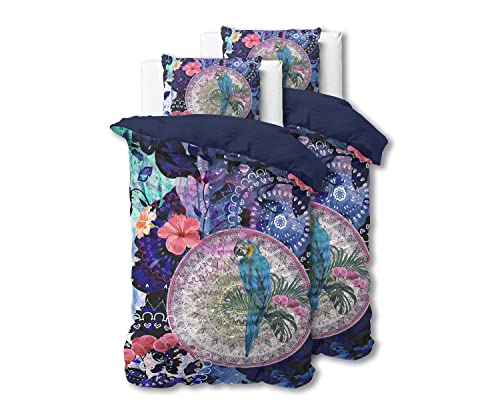 Sleeptime Bettwäsche 4teilig 135cm x 200cm 4teilig blau - Diara - weich & bügelfrei Bettbezüge mit Reißverschluss - Bettwäsche Set mit 2 Kissenbezüge 80cm x 80cm Sleeptime Bettwäsche 4teilig 135cm x 200cm 4teilig blau - Diara - weich & bügelfrei Bettbezüge mit Reißverschluss - Bettwäsche Set mit 2 Kissenbezüge 80cm x 80cm