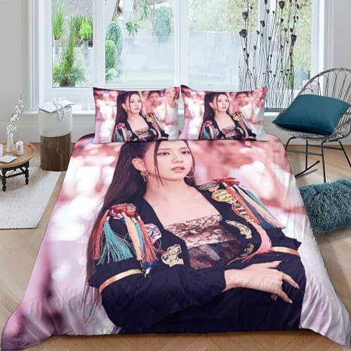 EOASNRTCB 3D Blackpink Kinderbettwäsche Steppdeckenbezug+ Kissenbezug Jungen Bettwäsche Deckung Set Mit Verdecktem Reißverschluss Weich Mikrofaserbettwäsche Double?200x200cm?