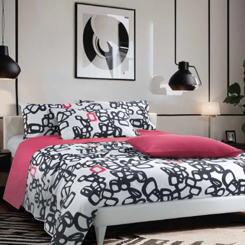 Gabel Bettwäsche-Set – Tagesdecke für Doppelbett, reine Baumwolle, Artikel (Foto L07)