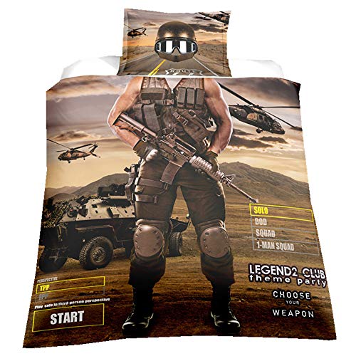 Bettwäsche Set Kind Junge Creative Kombination Pilot Boxer Rennfahrer Spezialeinheiten Detektiv Rolle Cover Anzug Bettbezug 135x200 Kopfkissenbezug 50x75