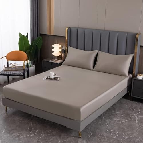 Spannbettlaken aus natürlicher Maulbeerseide, verstellbar, Matratzenbezug, luxuriöse weiche Seiden-Bettwäsche für ultimativen Komfort und Schlafqualität