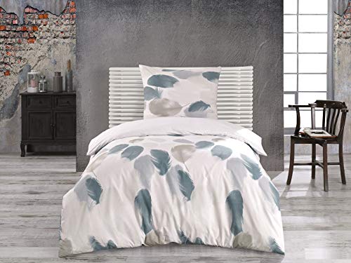 Class Home Collection Bettwäsche 135x200 – Bettwäsche-Sets mit Bettbezug 135 x 200 und Kissenbezug 80x80 – Bettwäsche 135x200 Baumwolle – Bettwäsche Bettbezug mit Reißverschluss Feder Weiß Class Home Collection Bettwäsche 135x200 – Bettwäsche-Sets mit Bettbezug 135 x 200 und Kissenbezug 80x80 – Bettwäsche 135x200 Baumwolle – Bettwäsche Bettbezug mit Reißverschluss Feder Weiß