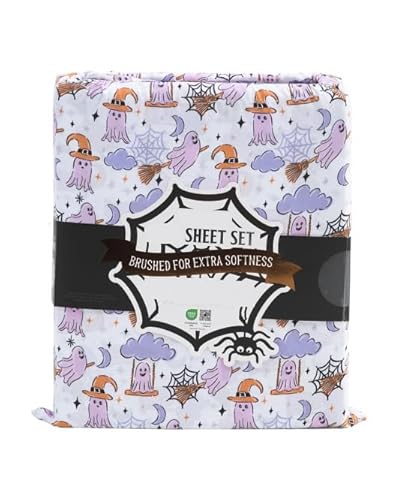 Envogue Halloween-Bettwäsche-Set (violette Geister, voll)