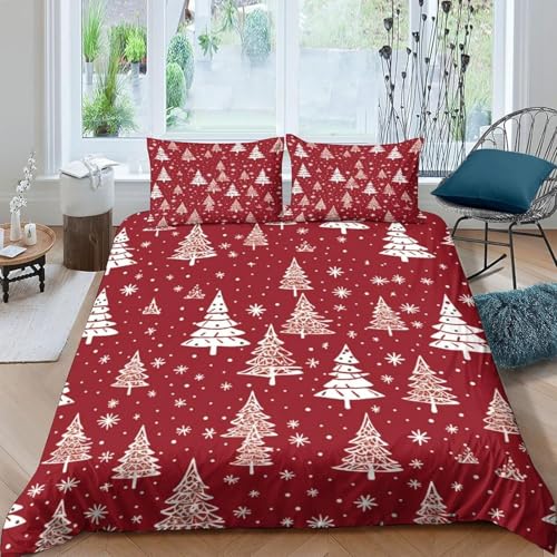 Bettwäsche 90X190 cm Weihnachten Teenager Bettwäsche-Set 3D Druck Jungen Mädchen Bettbezug Mit Reißverschluss Weich Mikrofaser Kinderbettwäsche Bettbezüge Mit 2 Kissenbezug -41360600782328