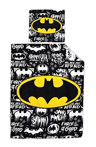 Theonoi Kinder Bettwäsche Bettgarnitur - 2 Teile : Kopfkissenbezug und Bettbezug - wählbar: Spiderman Batman Star Wars Avengers Superman Transformers Paw Patrol (Batman 160 x 200) Theonoi Kinder Bettwäsche Bettgarnitur - 2 Teile : Kopfkissenbezug und Bettbezug - wählbar: Spiderman Batman Star Wars Avengers Superman Transformers Paw Patrol (Batman 160 x 200)