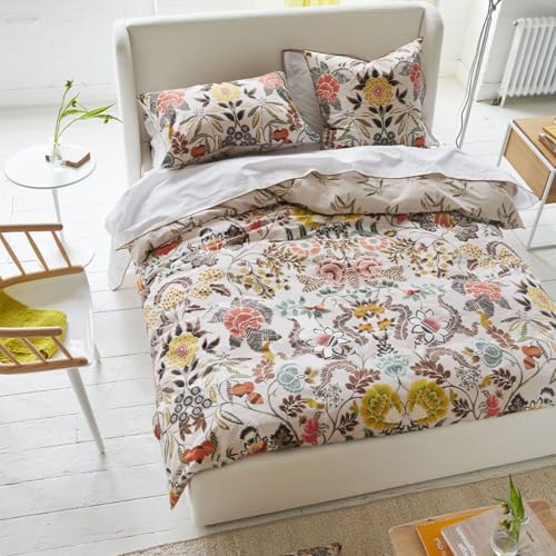 Designers Guild Bettbezug, Brokat Sepia, 140 x 200 cm, Mittelbeige
