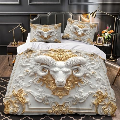 XQGASOEBN Pirate Skull Weich 3D Gedruckt Bettwäsche 3 Teilig Grunge Tattoo Bettbezug mit Reißverschluss Hautfreundlich for Erwachsene,Frauen,Mädche n,Kinder Single?135x200cm?