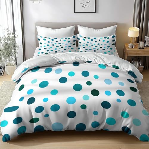 TACOKI Bettwäsche 140x200 Punkte, 3D Muster Punkte Bettwäsche Set Weich Kuschelig Mikrofaser Bettbezug mit Reißverschluss Bettbezüge + 2 Kissenbezug 80x80 cm q2618 TACOKI Bettwäsche 140x200 Punkte, 3D Muster Punkte Bettwäsche Set Weich Kuschelig Mikrofaser Bettbezug mit Reißverschluss Bettbezüge + 2 Kissenbezug 80x80 cm q2618