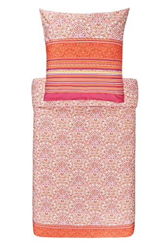 Bassetti Mako-Satin Bettwäsche-Garnitur Arona Farbe Rot R1 Größe 135x200cm+80x80 Bassetti Mako-Satin Bettwäsche-Garnitur Arona Farbe Rot R1 Größe 135x200cm+80x80