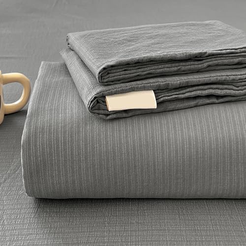 ZCXRYFL Schlafkomfort-Bettlaken Dünne weiche Baumwolle Laken Schlafzimmer-Bettwäsche Dekorativer Matratzenbezug, Leicht Atmungsaktiv, Unifarben, Waschbar(Pillowcase?48X74 cm,Gray) ZCXRYFL Schlafkomfort-Bettlaken Dünne weiche Baumwolle Laken Schlafzimmer-Bettwäsche Dekorativer Matratzenbezug, Leicht Atmungsaktiv, Unifarben, Waschbar(Pillowcase?48X74 cm,Gray)