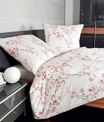  Mako Bettwäsche 155 x 220 Bettbezug weiß Palermo Bettwäsche weiß aus Baumwolle