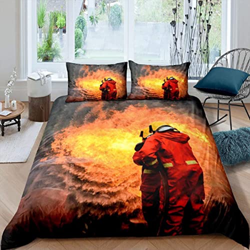 Bettwäsche 135x200 Mehrfarbig, Weiche GebüRstet Mikrofaser Bettbezug ReißVerschluss und 2 Kissenbezug 80x80 cm