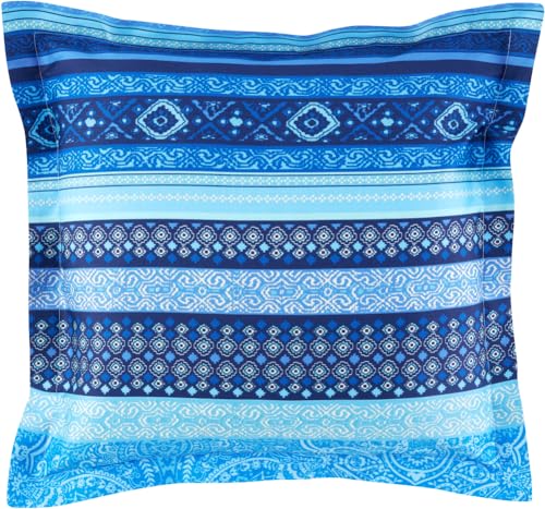 Bassetti Maser Kissenhülle zu Bettwäsche aus 100% Baumwollsatin in der Farbe Indigo B2, Maße: 65x65 cm - 9328912