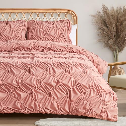 Jessica Simpson Emmy Strukturiertes Rüschen-Bettwäsche-Set, Twin/Twin, XL-Größe, 2-teiliges Set