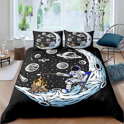 3D Bettbezüge 90X190 cm Astronauten-Weltraum Für Kinder Gesamt 4 Größen, Bettwäsche Bettbezug Set, Mikrofaser Mit Reißverschluss 1 Bettbezug + 2 Kissenbezug Für Kinder, Jungen, Mä-4003994995142810000 3D Bettbezüge 90X190 cm Astronauten-Weltraum Für Kinder Gesamt 4 Größen, Bettwäsche Bettbezug Set, Mikrofaser Mit Reißverschluss 1 Bettbezug + 2 Kissenbezug Für Kinder, Jungen, Mä-4003994995142810000