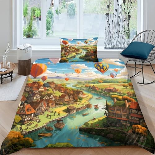 TZOVPCDFA Paradies Bettbezug Bettwäsche-Sets Kinderbettwäsche-Set Reißverschluss Mit Kissenbezug Betten Set Für Jungen Und Mädchen, Kinder Single?135x200cm?