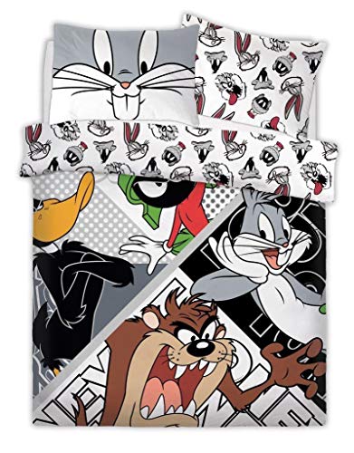 Gugro HBettwäsche-Set für Kinder, gesteppt, Polyester-Baumwoll-Mischg ewebe, wendbar, zweiseitig, Motiv: Harry Potter, Batman, Looney Tunes Looney Crew, Double Size Duvet Set Gugro HBettwäsche-Set für Kinder, gesteppt, Polyester-Baumwoll-Mischg ewebe, wendbar, zweiseitig, Motiv: Harry Potter, Batman, Looney Tunes Looney Crew, Double Size Duvet Set