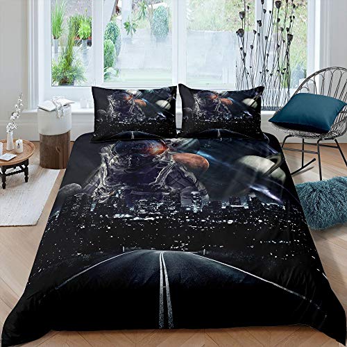 Homewish AutobahnBettbezug 200×200 Astronaut Tröster Cover Planeten Weltraum Bettwäsche Set für Kinder Jungen Mädchen Teen Morden Urban Nacht Landschaft Abdeckung mit 2 Kissenbezüge schwarz Homewish AutobahnBettbezug 200×200 Astronaut Tröster Cover Planeten Weltraum Bettwäsche Set für Kinder Jungen Mädchen Teen Morden Urban Nacht Landschaft Abdeckung mit 2 Kissenbezüge schwarz