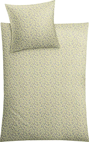 Kleine Wolke Bettwäsche Salvia Mako-Satin gelb Größe 135x200 cm (80x80 cm)