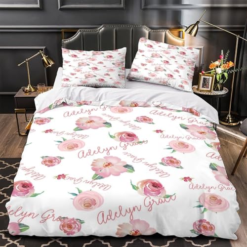 VOXYTMLWG Pink Heels 3D-gedrucktes 3 Stück Fashion Elegance Bettbezug Bettwäsche mit Reißverschluss Bequem Pflegeleicht for Erwachsene,Kinder,Männer ,Fans Single?135x200cm?