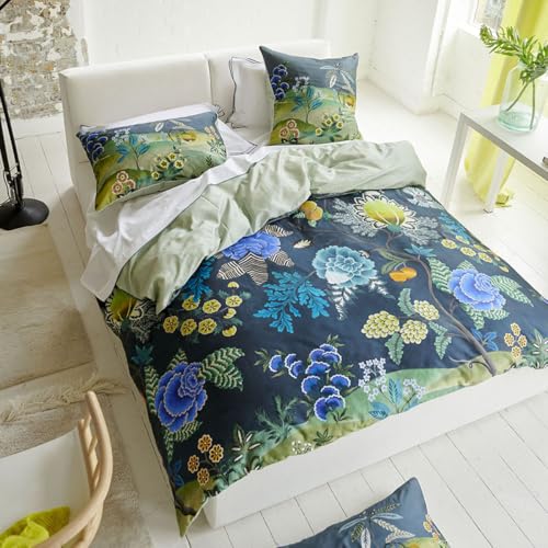 Bettbezug, Brokat, Indigo, 260 x 240 cm. Designers Guild