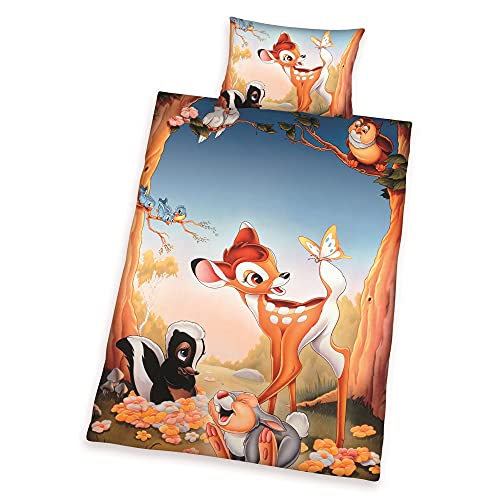 Disney Bambi Baby Bettwäsche Klopfer 100 x 135 cm 100% Baumwolle