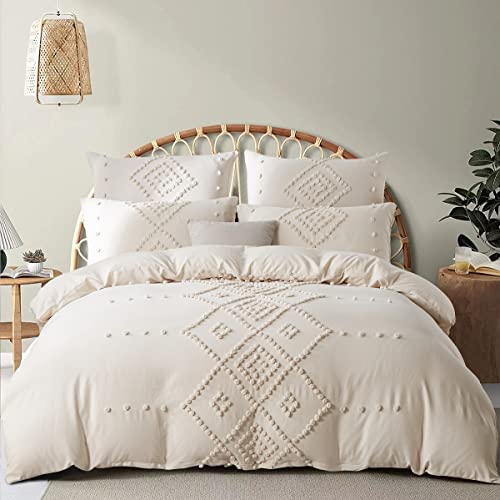 Sedefen Beige Bettwäsche 135x200 cm Baumwolle und Mikrofaser Tufted Getuftet Böhmisch Exquisite Stickerei Unifarben Bettwäsche Mädchen Elegant Bettbezug und Kissenbezug 80x80cm mit Reißverschluss Sedefen Beige Bettwäsche 135x200 cm Baumwolle und Mikrofaser Tufted Getuftet Böhmisch Exquisite Stickerei Unifarben Bettwäsche Mädchen Elegant Bettbezug und Kissenbezug 80x80cm mit Reißverschluss