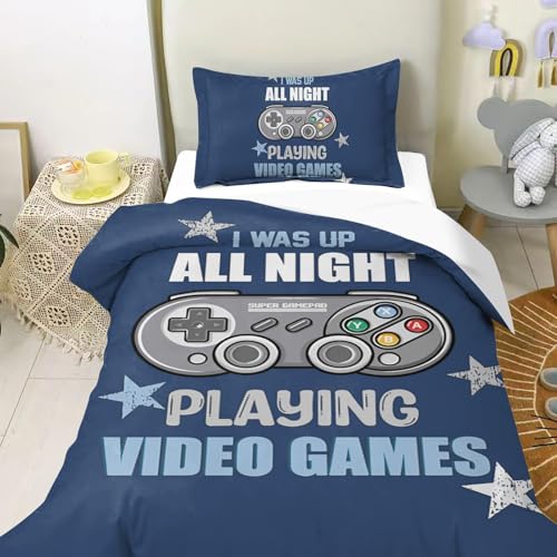 HOMHOMHA Bettwäsche 135x200 2teilig-Gamer Bettwäsche für Jungen-Kinder Bunte Einzel Bettbezug und Kissenbezüge 80X80 cm mit Reißverschluss HOMHOMHA Bettwäsche 135x200 2teilig-Gamer Bettwäsche für Jungen-Kinder Bunte Einzel Bettbezug und Kissenbezüge 80X80 cm mit Reißverschluss
