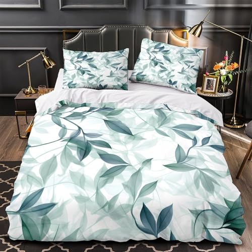 VOXYTMLWG Leopard Weich 3D Gedruckt 3 Teilig Bettwäsche mit Reißverschluss Hautfreundlich Leuchtend Fur Bettbezug for Erwachsene,Frauen,Mädche n,Kinder Single?140x200cm?