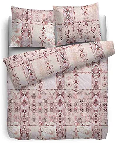 HnL Living Refined Satin Tory Mako-Satin-Bettwäsche Rosa 155x220 + 80x80