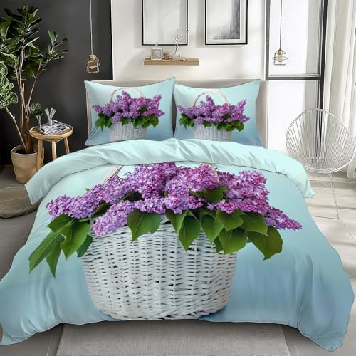 Pflanzenfotografie Flieder Bettwäsche 135 x 200 cm Kinder Bettwäsche, Lila Weiche Mikrofaser Bettbezug mit Reißverschluss Jungen Mädchen Bettwäsche-Set Bettbezüge mit 2 Kissenbezug Pflanzenfotografie Flieder Bettwäsche 135 x 200 cm Kinder Bettwäsche, Lila Weiche Mikrofaser Bettbezug mit Reißverschluss Jungen Mädchen Bettwäsche-Set Bettbezüge mit 2 Kissenbezug