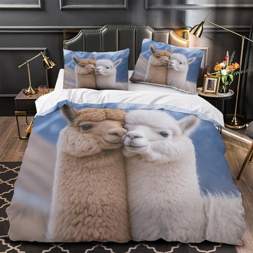 VOXYTMLWG Nett Katze Gaming Hautfreundlich 3D-gedrucktes Coon Game Character Bettbezug Bettwäsche 3 Stück mit Reißverschluss Bequem for Erwachsene,Kinder,Männer ,Fans Single?140x200cm?