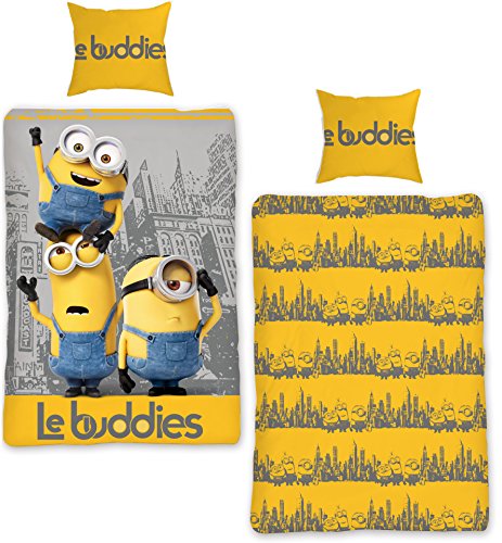 Original Minions BOB KEVIN STUART LE BUDDIES Bettwäsche Bettgarnitur 140x200 70x90 cm NEU Öko Tex Baumwolle