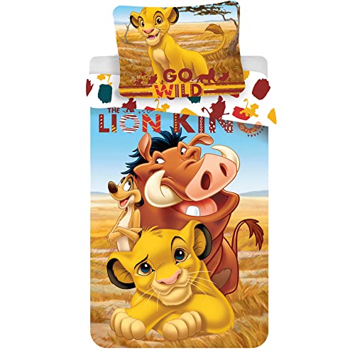 Disney König der Löwen Bettwäsche Decke 100x135cm Kissen 40x60cm