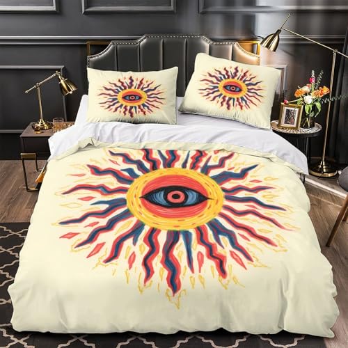 VOXYTMLWG Sailboat in Storm 3D-Gedruckter Bettwäsche-Set Fantasy Maritime Bettdeckenbezug dreiteiliger Zip Verschluss Atmungsaktiv Kuschelig for Jungen,Teen Jungen,Frauen,Teenager Single?135x200cm?