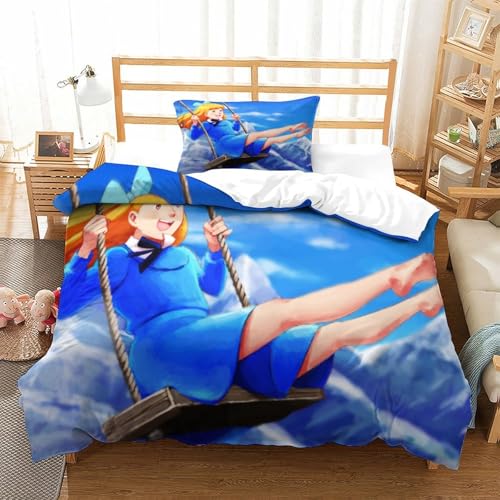 Rochile Heidi Bettbezug Bettwäsche Kinderbettwäsche-Set Reißverschluss Mit Kissenbezügen Betten Set Für Jungen Und Mädchen, Kinder Single?135x200cm?