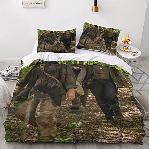  Bettdeckenbezu g 3 teilig, Print Bettwäsche Sets Verstecktem Reißverschluss Kissenbezügen Für Mädchen Double?200x200cm?