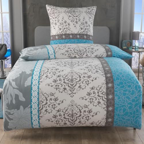 Dreamhome 2 teilige Microfaser warme Winter Thermo Fleece Bettwäsche 135x200 Kissenbezug 80x80, Design - Motiv:Design 11 Dreamhome 2 teilige Microfaser warme Winter Thermo Fleece Bettwäsche 135x200 Kissenbezug 80x80, Design - Motiv:Design 11