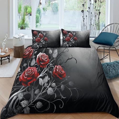 Bettbezug Set 3D bedruckten, weiche Mikrofaser, Bettwäsche Kissenbezügen, Reißverschluss, King Size Größe (220 x 240), ideal für Erwachsene und Kinder
