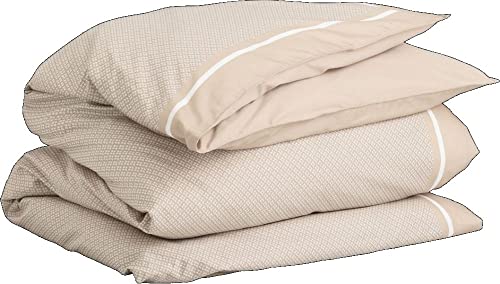 GANT Border Monogram Single Bettdeckenbezug einzeln Farbe Dry Sand Größe 135x200