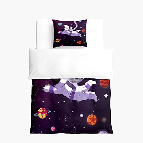 Hiseng Weltraum-Druck Bettwäsche-Sets, Mikrofaser Bettwäsche Set mit Kissenbezug Kuschel Bettwäsche Niedlich Bettbezug für Mädchen und Jungen (200x200cm,Astronauten) Hiseng Weltraum-Druck Bettwäsche-Sets, Mikrofaser Bettwäsche Set mit Kissenbezug Kuschel Bettwäsche Niedlich Bettbezug für Mädchen und Jungen (200x200cm,Astronauten)