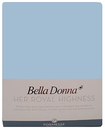 Formesse Bella-Donna Jersey Spannbettlaken hellblau, 90x190 - 100x220 cm