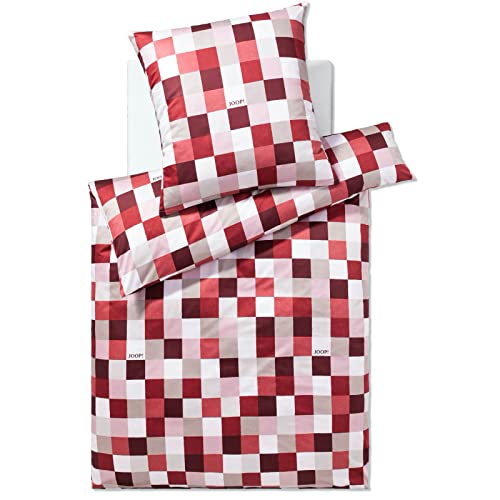 Joop! Bettwäsche Mosaic Ruby 1 Bettbezug 155 x 220 cm + 1 Kissenbezug 80 x 80 cm