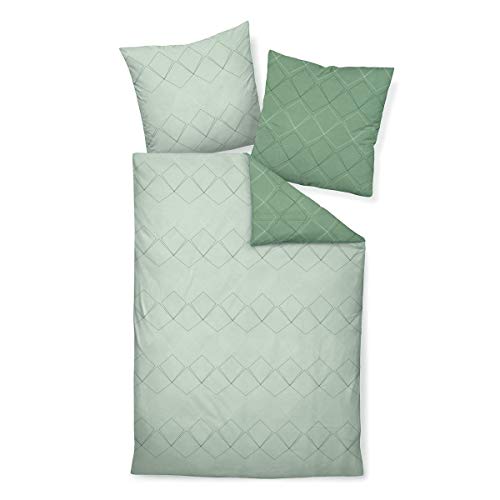 Janine Design Mako-Satin Bettwäsche J.D. 87053-06 1 Bettbezug 155 x 220 cm + 1 Kissenbezug 80 x 80 cm