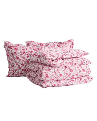 GANT FLORAL Bettwäsche-Garnitur 135x200cm+80x80 Farbe Blush PINK